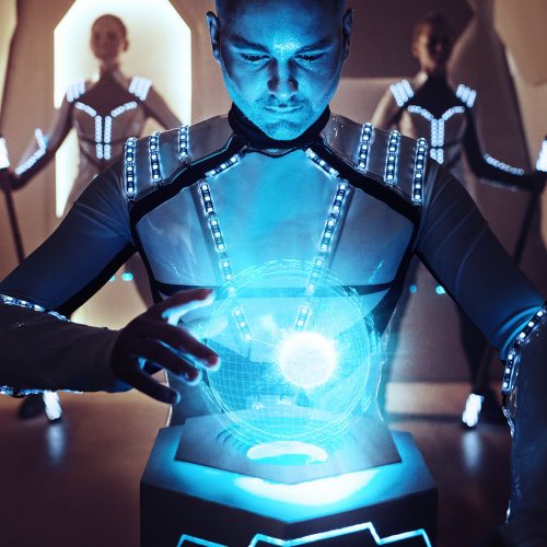 Světelná show Pyroterra Lumination neobyčejná moderní show