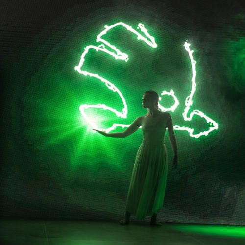 Pyroterra interactive dance