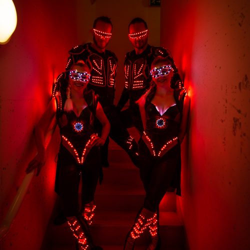 Pyroterra LED lights suits