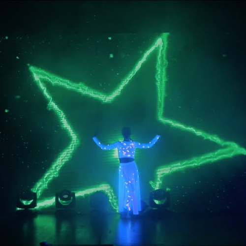 Pyroterra interactive multimedial gymnastics