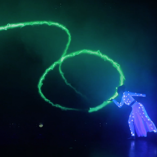 Pyroterra interactive multimedial gymnastics