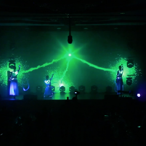 Pyroterra interactive multimedial gymnastics